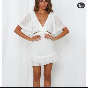 White hello Molly dress - wore once for grad pics